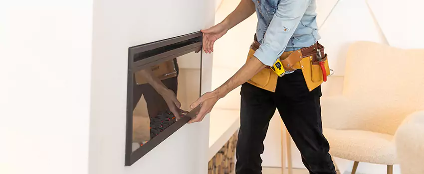 Metal Fireplace Installation in San Clemente, California
